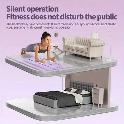 8-in-1 Multifunctional Folding Stretch Board - Durable PP Material, Deformation-Resistant Design, Home Fitness Equipment with Resistance Bands, Compact and Convenient Storage, Ideal Gift for Fitness Enthusiasts
