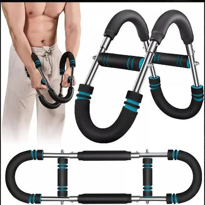 2026 Adjustable Arm Strength Trainer with 60-120Lb Resistance for Home Workouts, Portable Power Twister Bar and Spring Resistance Equipment