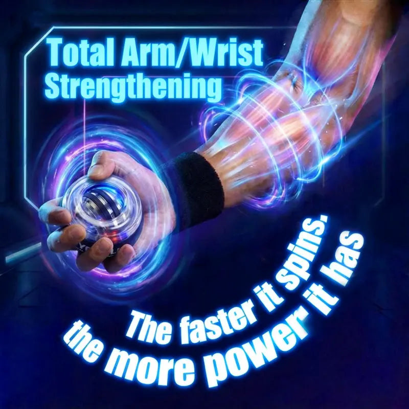 Gyro Ball: Portable Wrist and Forearm Trainer for Enhanced Strength and Muscle Toning for Athletes and Office Professionals