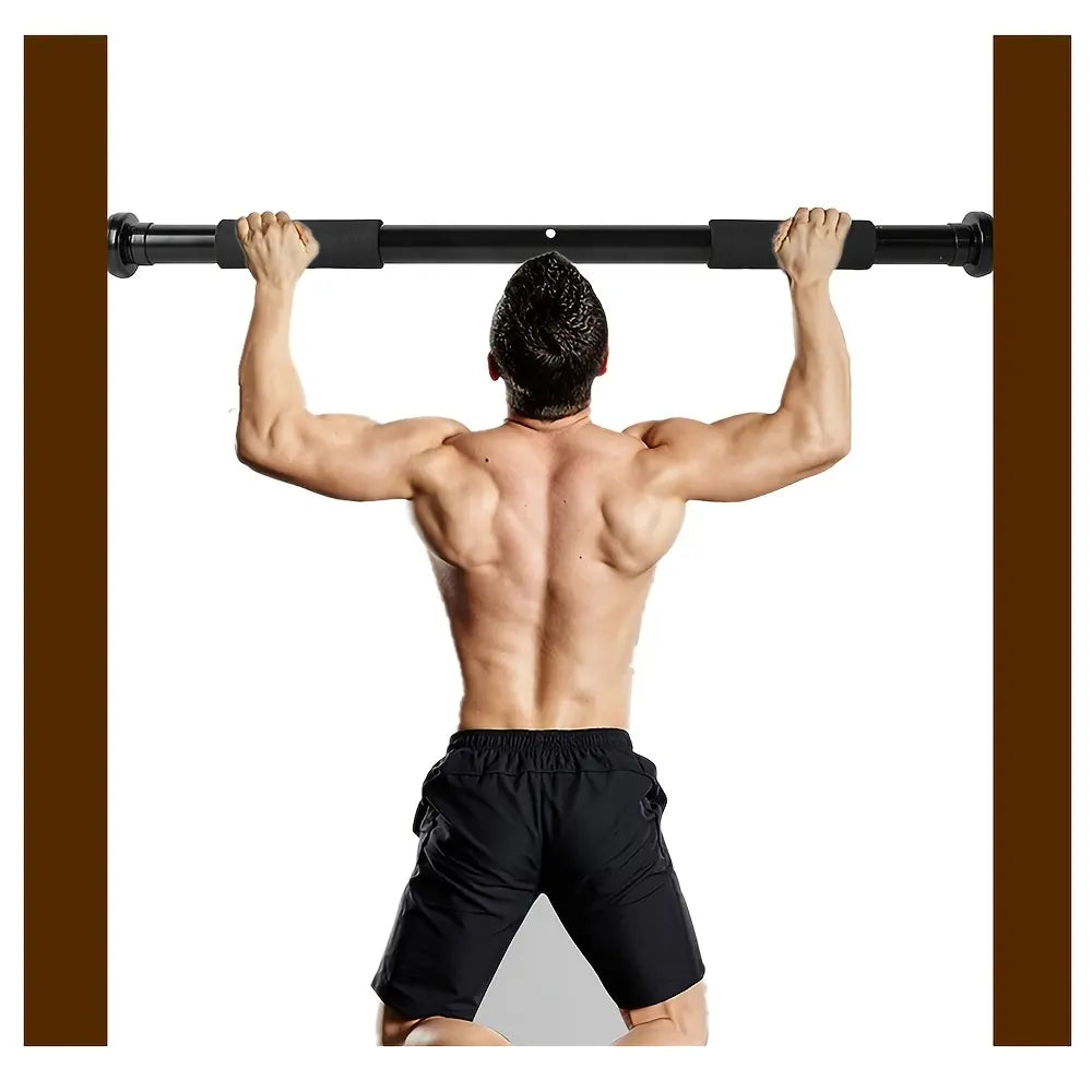 Adjustable Door Frame-Mounted Pull-Up Bars, Indoor Wall-Mounted Bar Fitness Equipment, No Drilling Required, Perfect for Strength Training and Bodyweight Workouts, the Perfect Gift for Halloween, Thanksgiving, Black Friday or Birthday